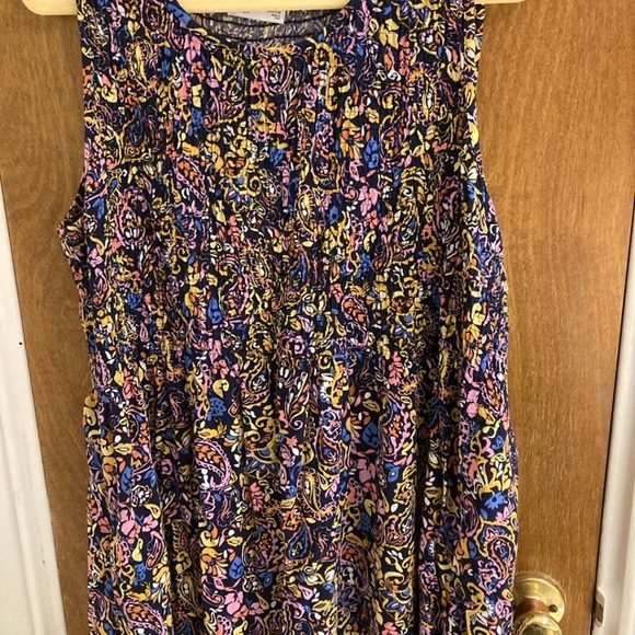 Plus size Women's Croft & Barrow Smocked Midi Dress - Picture 2 of 6